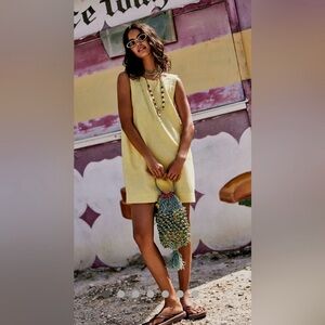 Free People Full of Sunshine Cotton-Linen Mini XL NWT